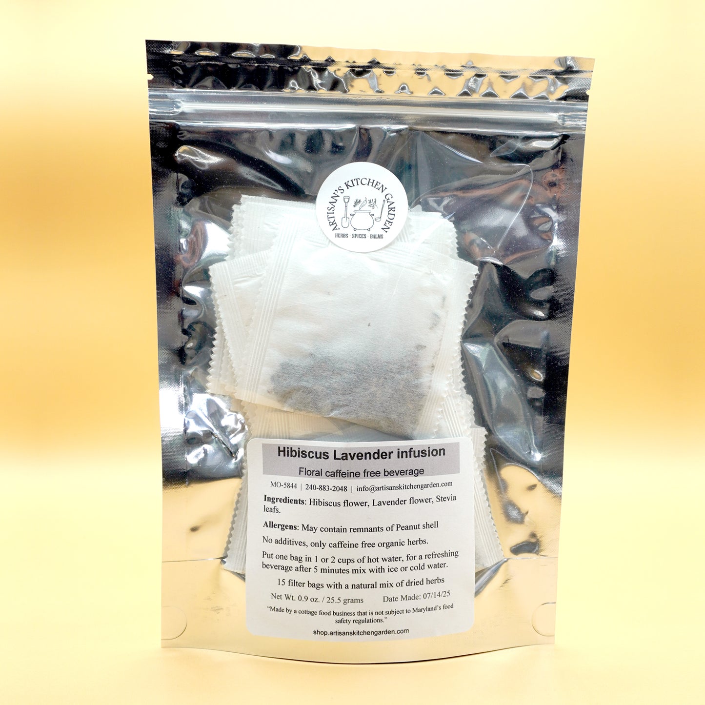 Jamaica and Lavender Teabags - 15