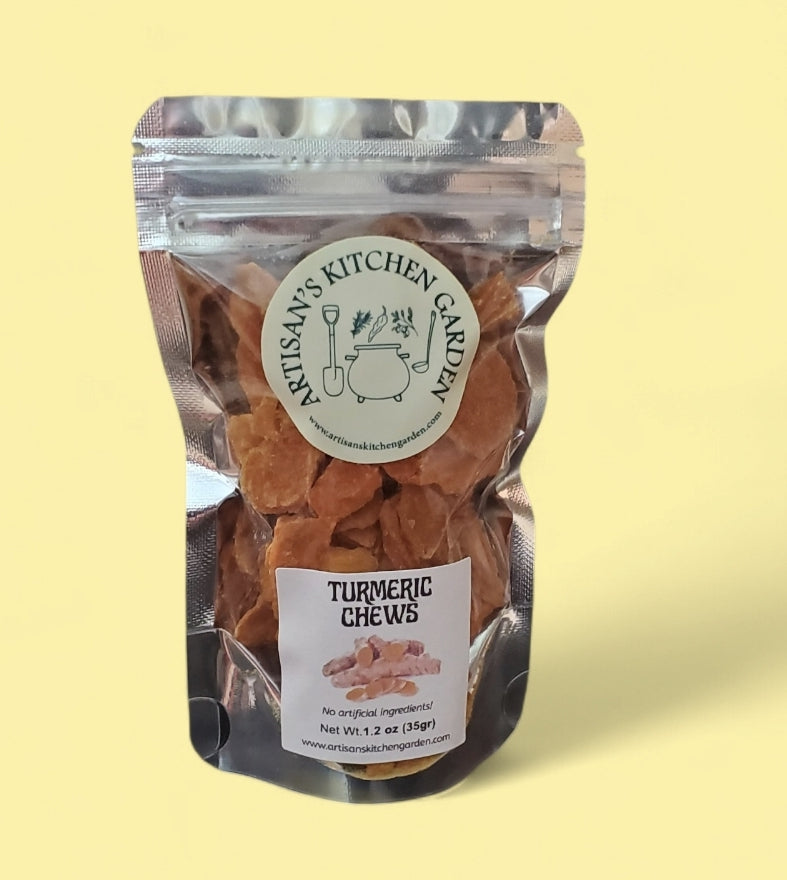 Turmeric Chews 1.5 oz – Organic & Handcrafted