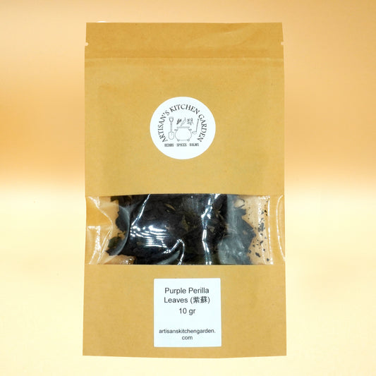 Purple Perilla Leaves (shiso 紫蘇) 10 gr - Organic & Handcrafted