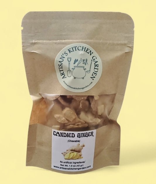 Candied Ginger 1.5 oz – Organic & Handcrafted