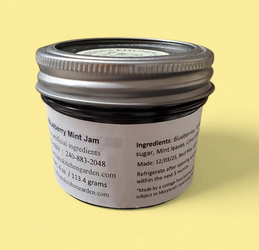 Blueberry Mint Jam 4 oz