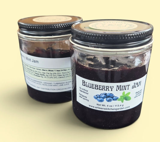 Blueberry Mint Jam 6 oz