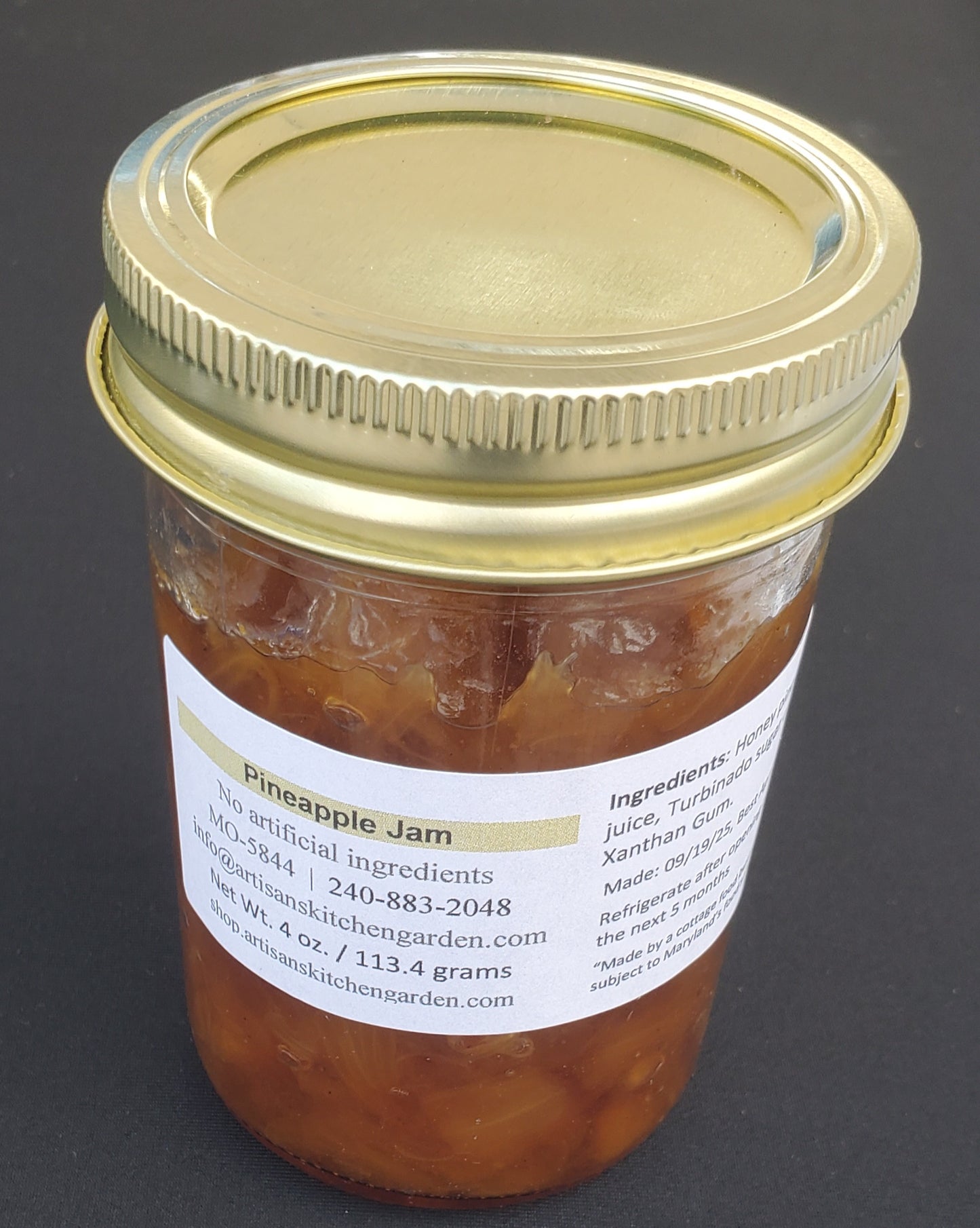 Pineapple Jam 8 oz