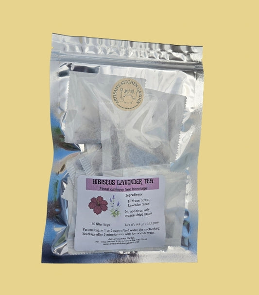 Jamaica and Lavender Teabags - 15